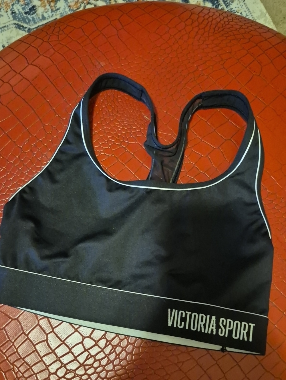 Victoria's Secret Black Racerback Victoria Sport Support Bra